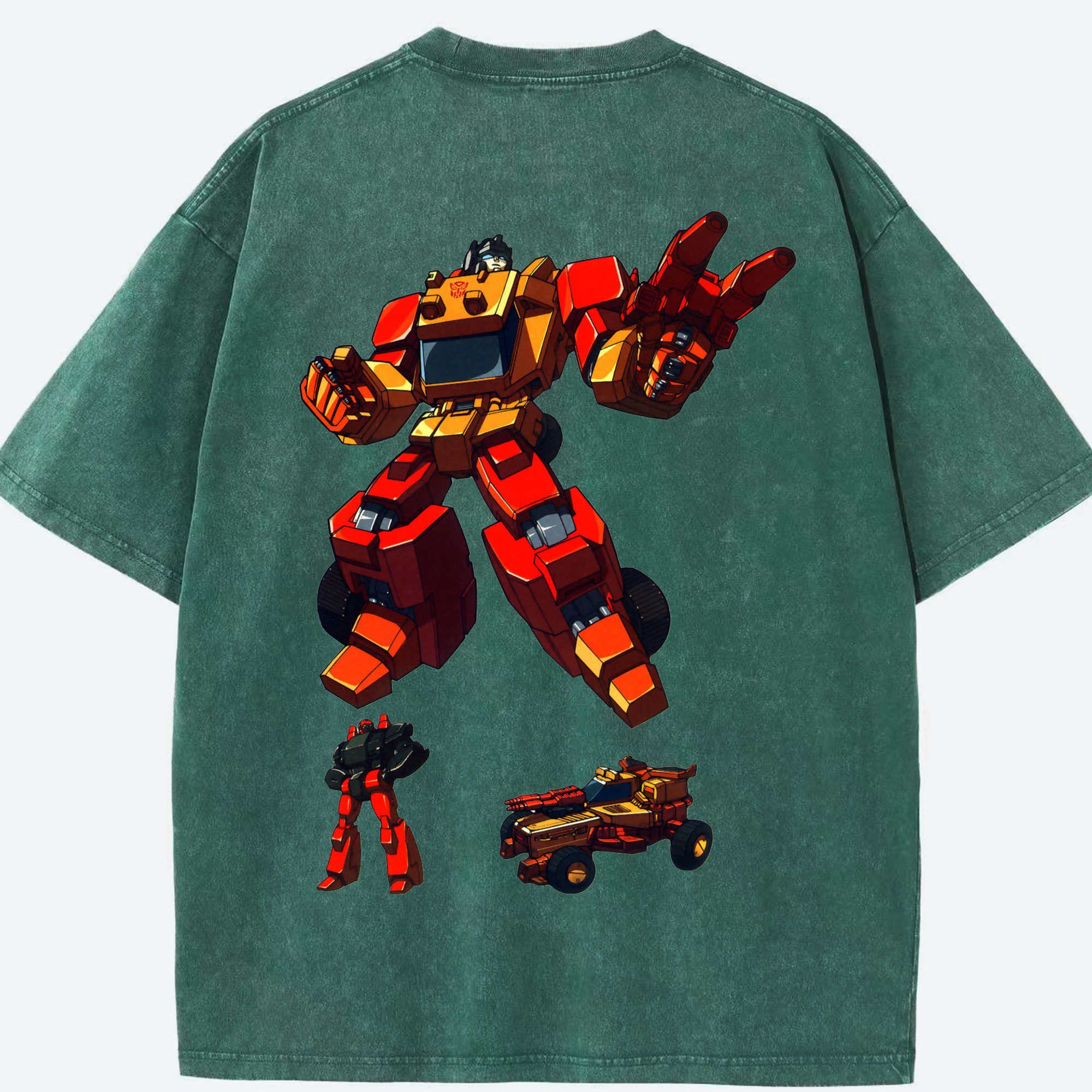 （画像用）  綿100% ヴィンテージ風 半袖Tシャツ（背面プリント）